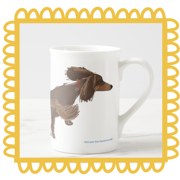 Gilmore the Dachshund © Custom Memorial Mug